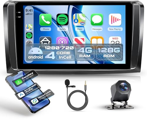 4G+128G Android 15 Autoradio für Mercedes Benz ML GL W164 ML350 ML500 GL320 X164 ML280 Wireless Carplay Android Auto 9 Zoll Incell Bildschirm Autoradio GPS Navi WiFi Bluetooth FM/RDS/EQ Rückfahrkamera