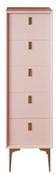CJHFR472SG Modern Kommode for Schlafzimmer, Moderne Aufbewahrungstruhe an der Wand, extrem schmaler Organizer aus Holz Schlafzimmer(Pink-A)