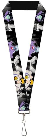 Buckle-Down Lanière – 2,5 cm – Scènes de Princesses méchants Hexing Couleur/Noir Chaîne de clé, Multicolore, Taille Unique Mixte