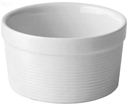 Titan Ribbed Ramekin 6.25oz / 180ml - Pack of 6 - Porcelain Ramekins, Tableware