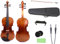 Yinfente Violino elettrico a 5 corde, in legno d'acero, con parte posteriore in abete rosso, accessori EQ con custodia rigida, archetto in legno brasiliano, colofonia, cavo AUX, panno per la pulizia