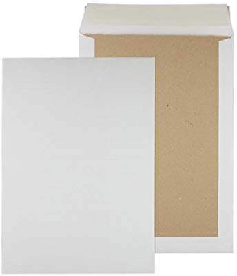 Papprückwandtaschen Versandtaschen B4 250x353mm weiß 125 Stück - Div. Formate weiß braun mit oder ohne Fenster