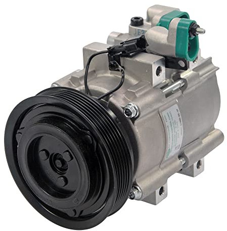 BESTPRICE Compressore aria condizionata con puleggia a V per HALLA HS-18, compatibile con HYUNDAI TUCSON (JM), KIA SPORTAGE II (JE_, KM)