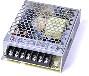 KingLed - Alimentatore 12V 100W 8.5A Modello MeanWell LRS-100-12 Trasformatore 12V Alimentatore 220V per Strip Led 12V, non impermeabile