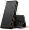 Hianjoo Hülle Kompatibel für Xiaomi Redmi Note 8 Pro, Handyhülle Premium Leder Flip Wallet Case Kompatibel für Xiaomi Redmi Note 8 Pro [Standfunktion/Kartenfächern/Magnetic Closure Snap], Schwarz