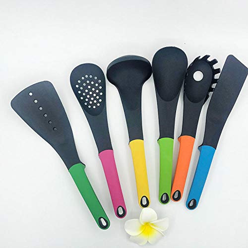 Geekcook Utensilios De Cocina,Juego de Utensilios de Cocina de Nylon de 6 Piezas