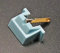 Ago giradischi per pennino Shure N35X e la cartuccia Shure M35X.
