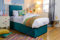 Sleep Factory - 3FT Single Divan Bed & Mattress - 196cm x 91cm, Adults or Kids Bed Set - Luxury Plush Mattress, Bed Base with Headboard & 2 Drawers, Teal
