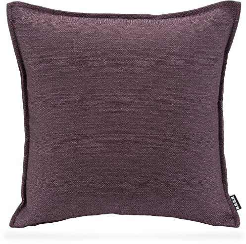 H.O.C.K. Mali Kissen inkl. Füllung mit Biese Größe (45x45cm, Lila Mauve)