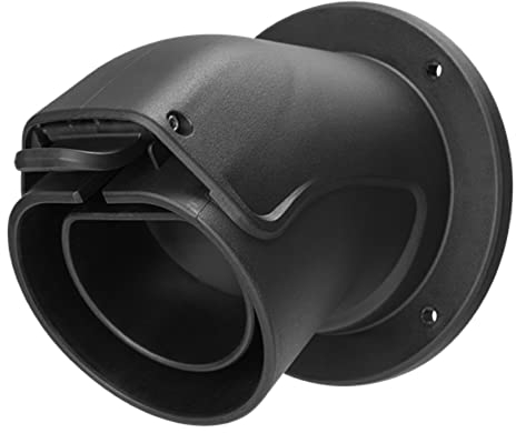 DELTACO Wandhalterung Typ 2 EV-Ladekabelstecker Fahrzeugseitig, Halter/Dock für Ladekabel Einer Wallbox, Typ 2 Kabelhalterung, Kabel Wandhalter, hochwertiger Kunststoff, Montagezubehör, schwarz