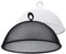 Doerdo Lebensmittelabdeckung, Metallgitter, Lebensmitteldeckel, gegen Fliegen, Käfer, Mücken für Outdoor, Camping, Partys, Picknicks, Grillabende (2 Farben, 30 cm)