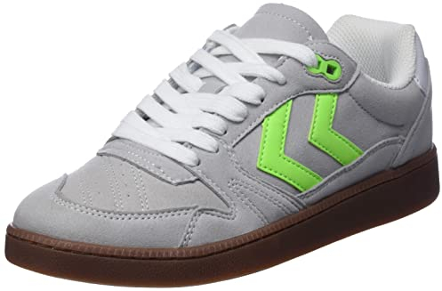 hummel Unisex Liga GK RPET Suede Handball Shoe, White, 37 EU