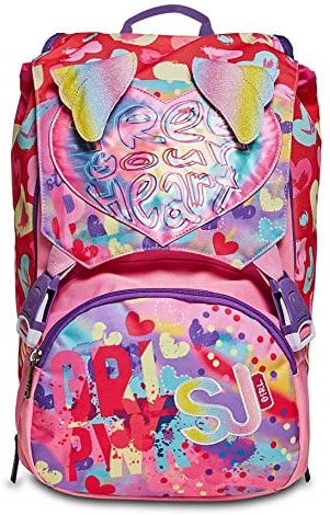 SJ Gang Zaino Scuola Estensibile, Fucsia, BIG WONDROUS, Zaino Doppio Scomparto Con Ali Sollevabili, Scuola & Tempo libero, Bambine e Ragazze