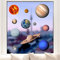 Pixblick Fenstersticker - Die Sonne und die Planeten des Sonnensystems I Made in Germany I Wiederverwendbar