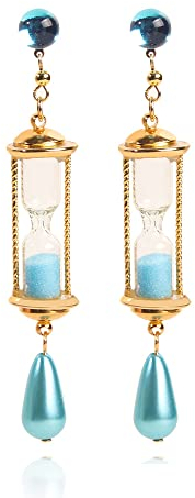 Vanitas Leuchtende Sanduhr Ohrringe Vanitas Cosplay Ohrring Anime Vanitas Cosplay-Ohrstecker (A)