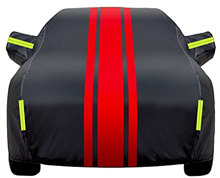 LIANGJUANG Autoabdeckung Winter für VW Polo Autoabdeckung Wasserdicht Atmungsaktiv, Autoabdeckung Kombi, Vollgarage Autoabdeckung(Color:C,Size:VW Polo)