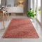 Handweb-Teppich aus Schurwolle in Skandinavischem Landhaus Design in vielen aktuellen Farben für Wohnzimmer, Esszimmer, Schlafzimmer, Flur, auch als Läufer beidseitig verwendbar rot 140x200 cm