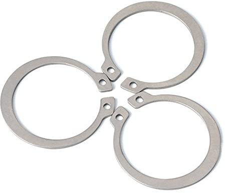 ACINRA Ctongrun-Flache Unterlegscheiben M10-M30 Wellenhaltering C-Klemme Externe Clipfeder, Gute Korrosionsbeständigkeit (Inner Diameter : M19 (10pcs))