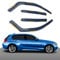 Haibak Wind Deflectors Set Compatible With BMW 1 Series F20 2011-2019 5 Doors Hatchback 4pc Tinted in Channel Fitment
