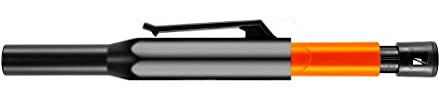 NEO TOOLS Automatischer Zimmermannsbleistift Schablone, Bleistift, Automatikstift mit integriertem Spitzer, 12 Graphitfedern in drei Farben: schwarz, rot, gelb, Länge 160 mm, Federgröße 125 x 2,8 mm