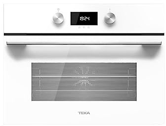 Teka - Horno multifunción compacto SurroundTemp de 45 cm con función microondas y sistema HydroClean® ECO - Modelo HLC 8440 C WH