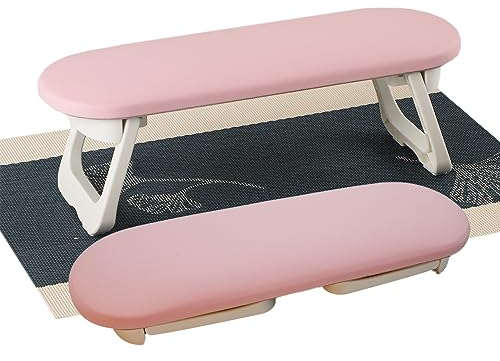 Maniküre Handauflage, AMOYUN Nagel Handkissen Nagel Armauflage Kissen Wasserdicht Rutschfest Maniküre Armlehne Kissen Nagelstudio Kissen Maniküre Fußpolster mit Maniküre-Tischmatte für Maniküre Salon