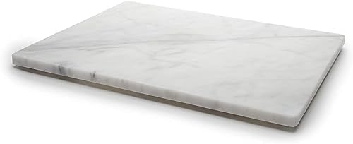 Tabla de cortar de queso de mármol de 12 x 8 pulgadas, tabla de cortar de mármol blanco para cocina