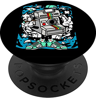 Vintage Kamera Old School Kamera 70er 80er 90er Jahre Partykamera PopSockets mit austauschbarem PopGrip