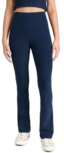 Beyond Yoga Women's Spacedye Practice High Waisted Bootcut Pant, Nocturnal Navy, XX-Small