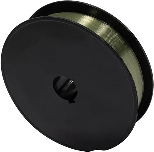 AERZETIX - C68893 - Bobina rotolo di filo da pesca monofilo 100 m - spessore 0.45mm - resistenza 16.4 kg - stiramento debole - colore verde - in nylon - esca canna pesce corda