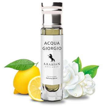Arabian Opulence FR10 ACQUA GIORGIO Roll-on Parfümöl | Konzentriertes Parfüm Körperöl | Langanhaltendes Parfüm auf Ölbasis für Männer | Reisegröße Alkoholfreies Parfümöl Flasche (6ml)