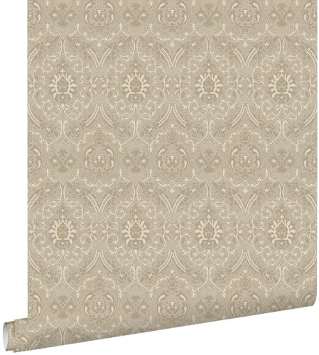 Esta Home Tapete Ornamente Beige 50 x 900 cm