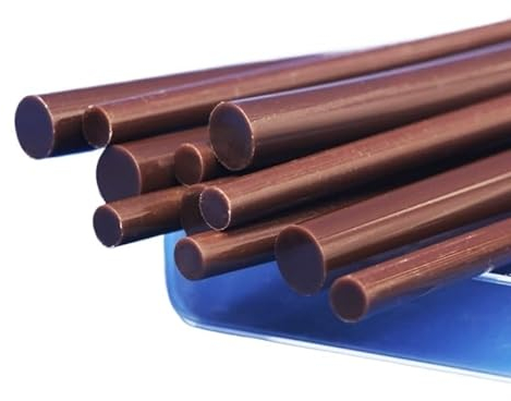 HeißKlebesticks Braune Heißklebestifte 7 mm, 11 mm × 150 mm, EVA-Material, for Werkzeuge, Kunstwerke, Spielzeug, Bonden von Metall und Holz for Kleben von Heißluftpistolen HeißKlebepistole Sticks(11mm