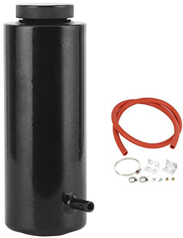 Brilluxa Réservoir de Trop-plein, Récupérateur d'Huile, Réservoir de Radiateur, 800ml/27oz, Aluminium Noir Universel