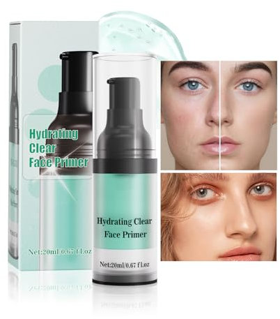 Prebase Facial Hidratante, Prebase de Maquillaje Transparente, Pore Filler Primer, Hydrating Face Primer para Minimiza Poros y Unifica La Piel, Mantiene el Maquillaje en su Lugar, 20ml - #02
