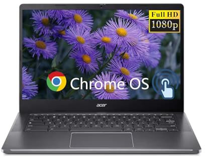 Acer Chromebook Plus 14” FHD Touchscreen Laptop, Intel Core i3-N305 8GB LPDDR5 RAM 512GB SSD, Intel UHD Graphics | Wi-Fi 6E | FHD Camera | Chrome OS | Google AI - Protective Sleeve Included