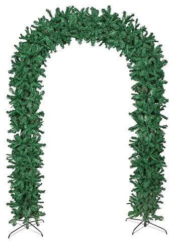 Samuel ALEXANDER 8ft (2.50m) Double Door Artificial Christmas Tree Arch in Green with 1296 Tips