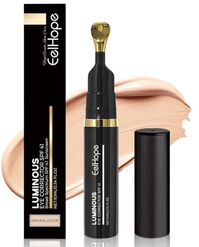 Luminous Eye Corrector SPF 41,10 ml Under Eye Concealer,Concealer Augenringe,Augenringe Abdecken,Augenringe Concealer,Augencreme Concealer für Frauen,Feuchtigkeitsspendend,Natürliche Farbe