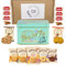 Border Biscuits Gift Set Afternoon Tea Hamper with English Breakfast Teabags in a Luxury Tin (40 Teabags), Lotus Biscoff Caramelised Biscuits, and Grandma Wild's Classic cookies