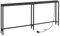 HOOBRO Consolle da Ingresso, Tavolo Console Stretto con Stazione di Ricarica e Porte USB, Tavolo da Divano, Tavolino per Ingresso, Corridoio, Atrio, Nero EBB185CXG01