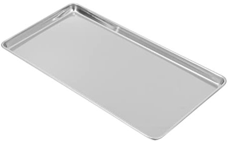 STOBAZA Bandeja Rectangular De Acero Inoxidable Para Servir Alimentos Ideal Para Barbacoas Picnics Y Fiestas Diseño Moderno Y Práctico