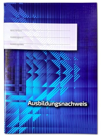 3er Pack Ausbildungsnachweis/Berichtsheft für 3 Jahre Berufsschule, wöchentlicher Eintrag, kaufmännische Ausbildung