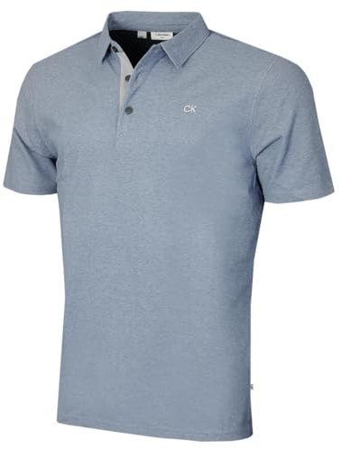 Calvin Klein Mens 2026 Prep Campus Oxford Pique Golf Polo Shirt