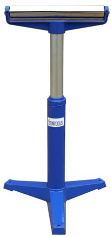 SOONTOOLS Hochleistungs Rollenständer Hohes Sockeldesign, 800 kg Tragkraft | Einstellbare Höhe 58-97 cm,Für Die Holzbearbeitung , Auslaufstütze für Tischkreissäge