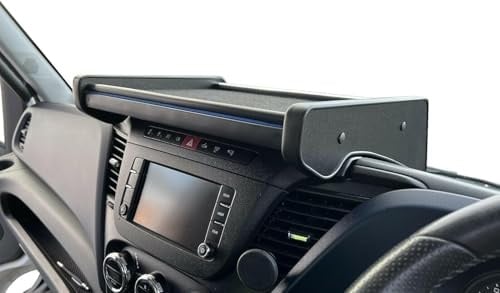Armaturenbrett-Tisch kompatibel mit IVECO Daily 2014-2025 – rutschfeste Cockpit-Ablage – Zusatzfläche für Dokumente, Smartphone, Getränke – Hochwertige robuste Verarbeitung für Fahrerhaus