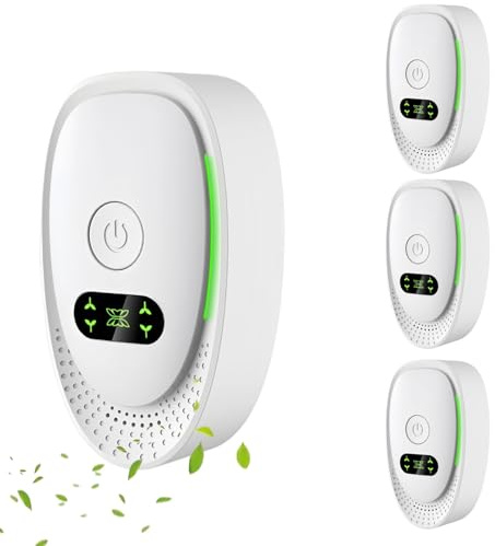 Air Purifier for Bedroom, 4PCS Negative Ionic Air Purifier Plug in UK,Quiet Odour Remover,Smoke Dust,Pets,Air Cleane Ionisers for Home,Office, Bathrooms, Kitchen, Garage,Filter-Free Purifier