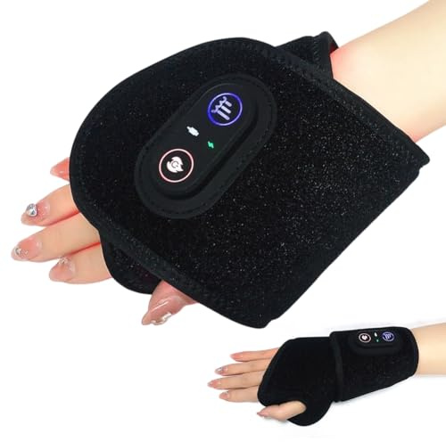 Rotlichtlampe Handmassagegerät, 10W 660nm & 850nm LED Rotlichtlampe mit 48LEDs, 3 in 1 Rotlichtlampe Red Light Therapie Gürtel Handgelenk, Handgelenk Wrap Pad