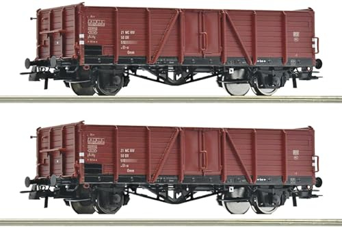 6600194 H0 2er Set Offene Güterwagen EL-u, DR, Ep. IV