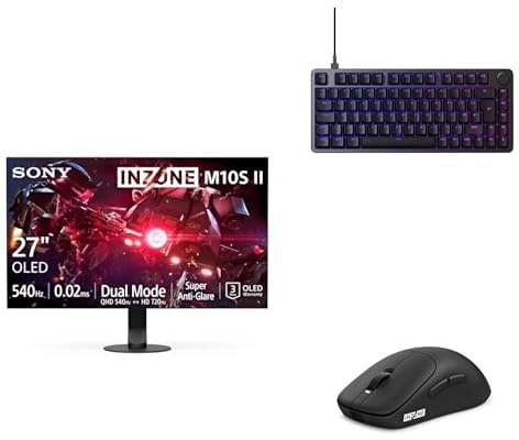 Sony INZONE M10 II 27“ OLED QHD PC Gaming Monitor + INZONE Keyboard (UK) & INZONE Gaming-Mouse