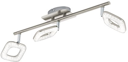 EGLO 97003 A+, Spot, Stahl, Integriert, Weiß/Nickel-matt, 64 x 7.5 x 18.5 cm